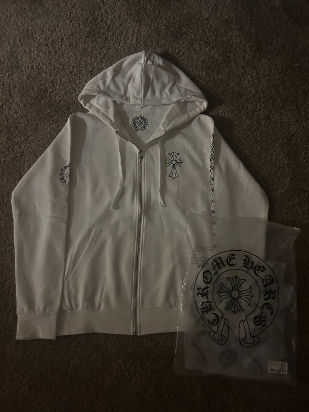 Chrome Hearts Zip Up Sweater Large Streetwear